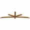 Ekena Millwork Alberta Rough Sawn Timber Gable Bracket, Western Red Cedar, 96"W x 28"H x 2"D x 4"F, 7/12 Pitch GBW096X28X0204ALB00RWR - alternate 3